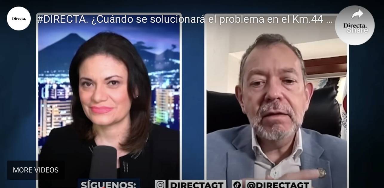 ¿Cuándo se solucionará el problema en el Km.44 de la Autopista Palín-Escuintla?