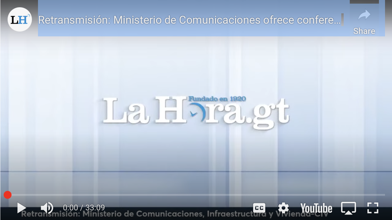 Seis meses en el ministerio de Comunicaciones, Infraestructura y Vivienda